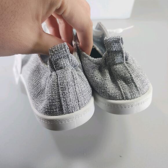 Womens Soles Mates Sz 7 012040 Gray Canvas Lightweight Comfortable Slip In Shoes - Picture 2 of 8